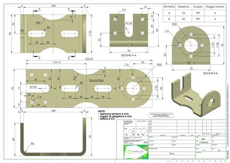 sheet metal flat solid template